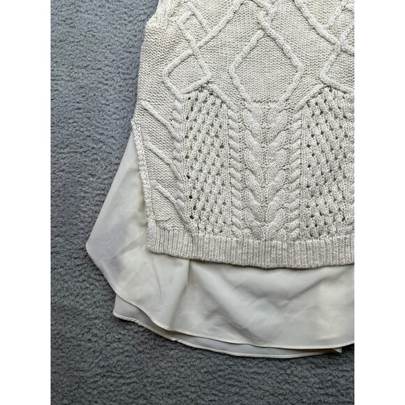 Anthropologie Moth sleeveless cable knit sweater size small - Picture 2 of 6